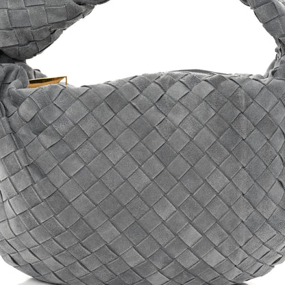 Bottega Veneta Suede Calfskin Intrecciato Teen Jodie Hobo Thunder 7 of 10