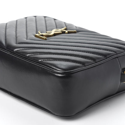 Saint Laurent Calfskin Matelasse Monogram Lou Camera Bag Black 6 of 9