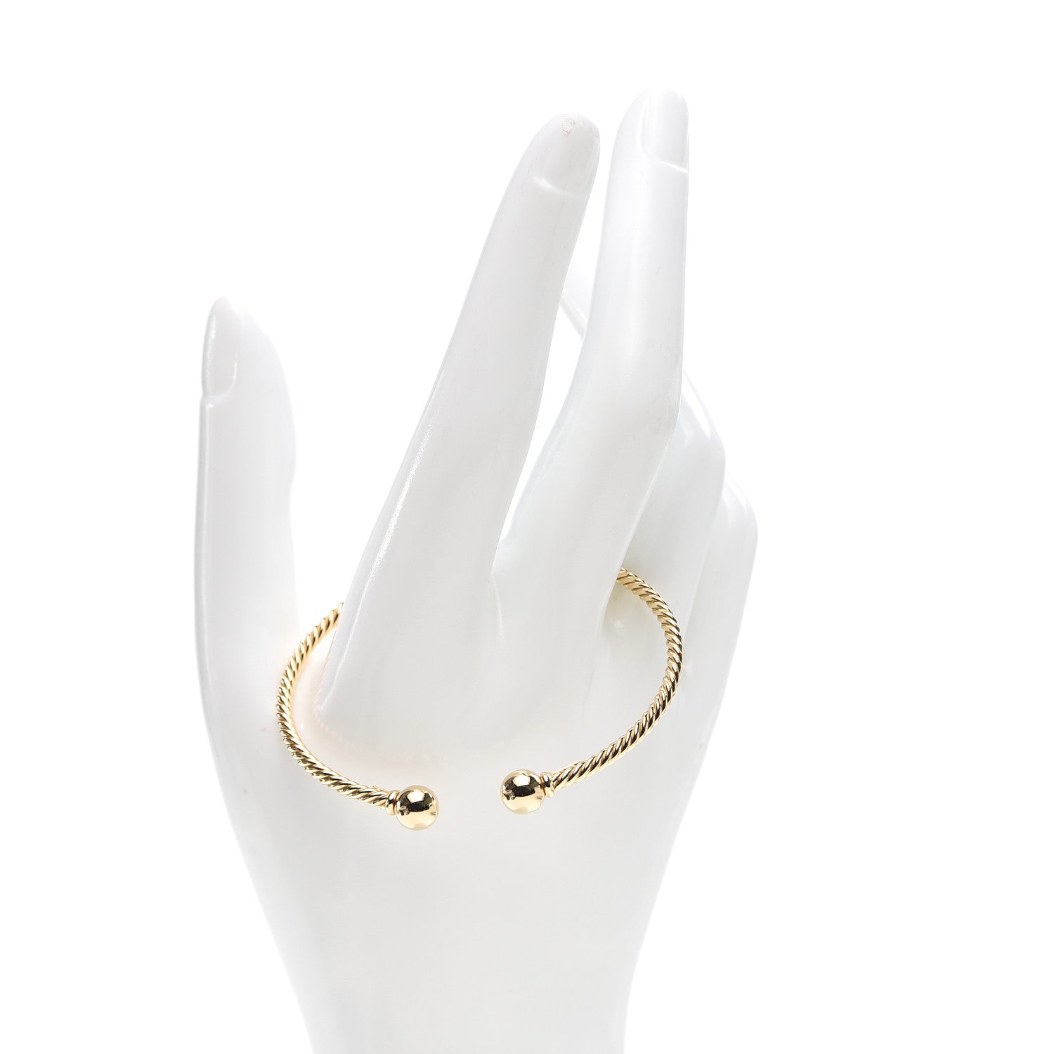 David Yurman 18K Yellow Gold 7mm Solari Bracelet 2 of 6