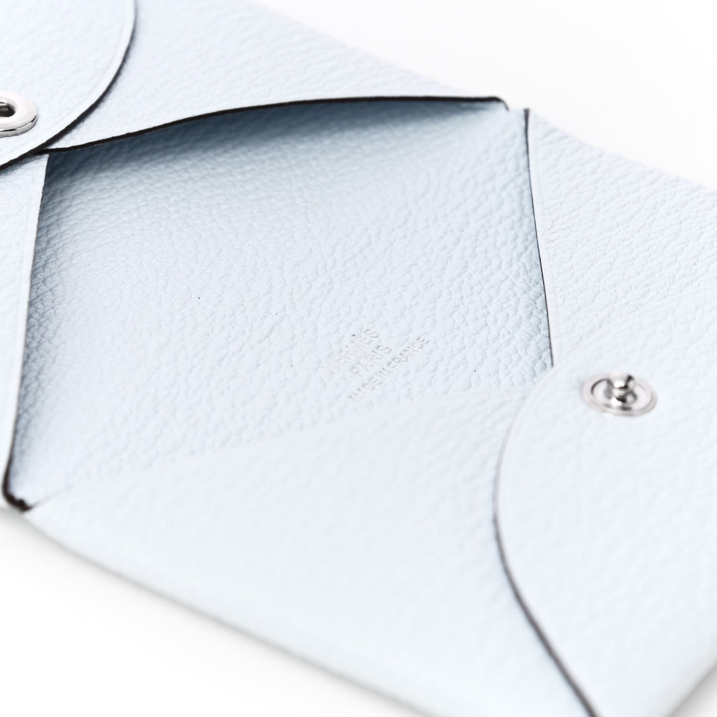 Chevre Mysore Calvi Card Case Bleu Brume