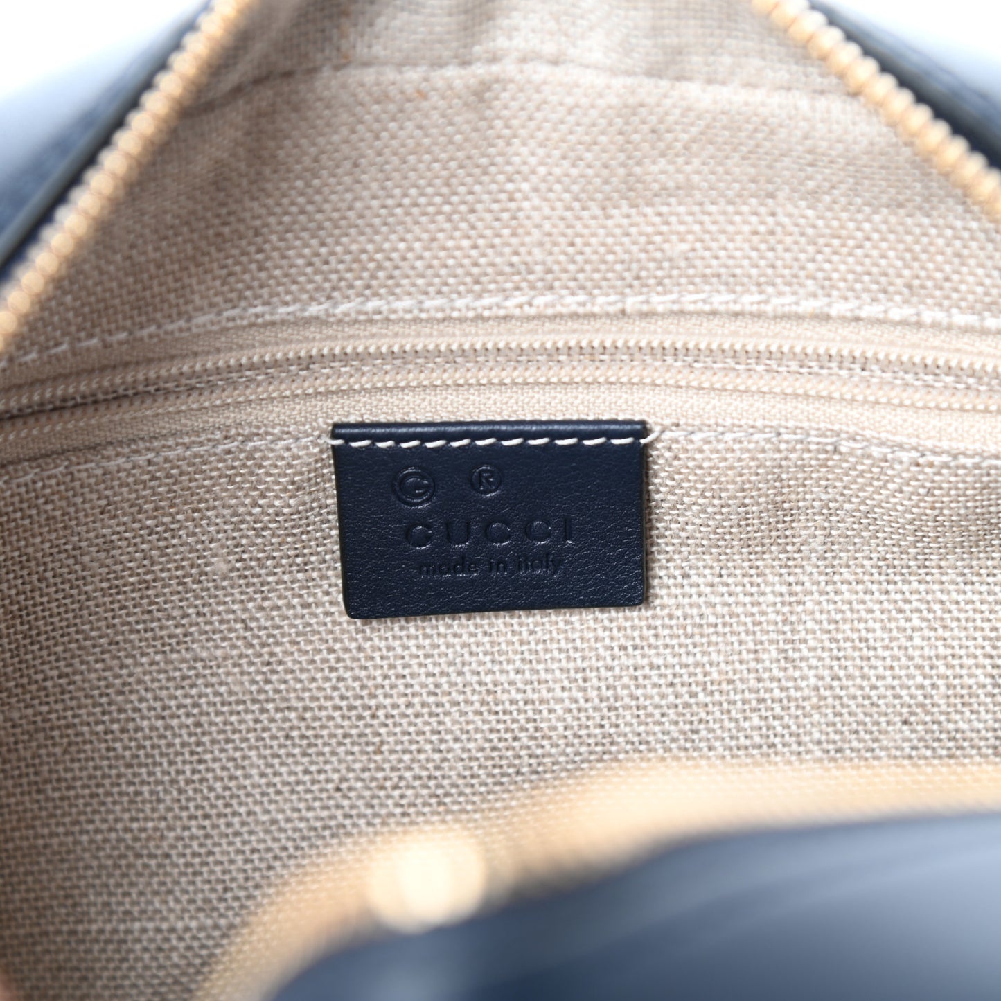 Soft Microguccissima Small Crossbody Bag Blue