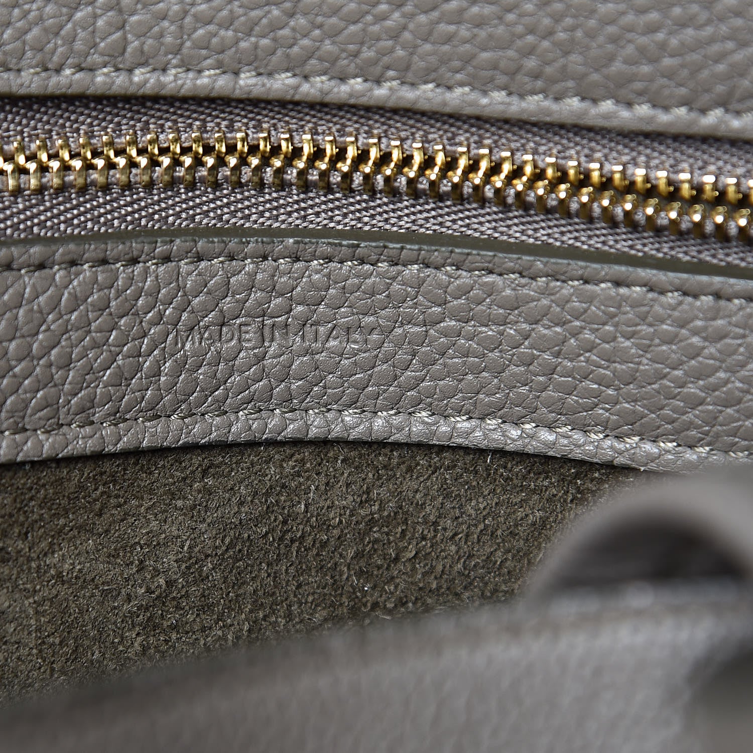 Celine Soft Grained Calfskin Small Belt Cabas Phantom Taupe 7 of 8