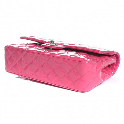 Chanel Patent Quilted Medium Double Flap Pink 4 of 9