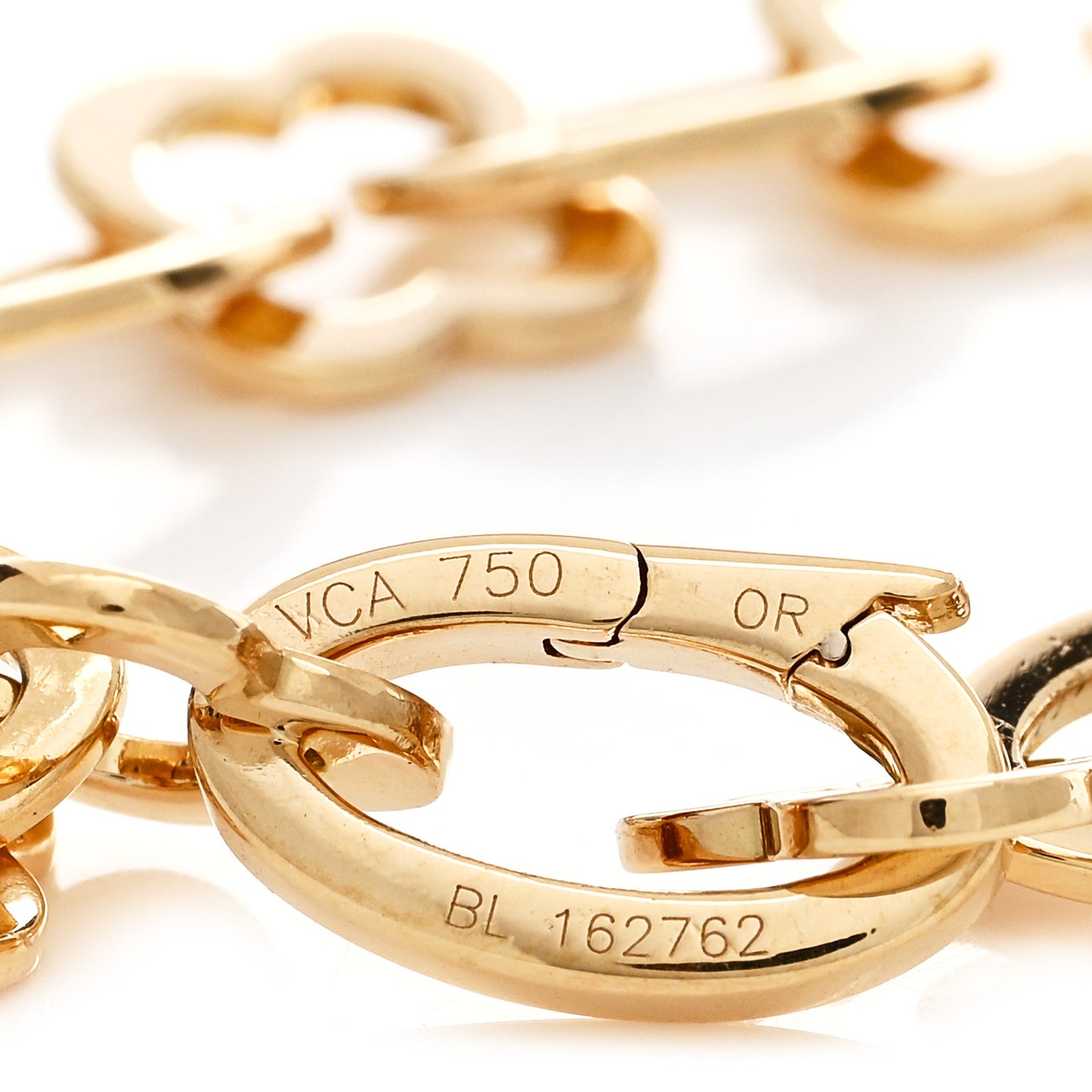 18K Yellow Gold Byzantine Alhambra Link Bracelet