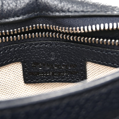 Gucci GG Supreme Monogram Textured Dollar Calfskin Web Medium Blondie Top Handle Shoulder Flap Bag Beige Blue 6 of 11