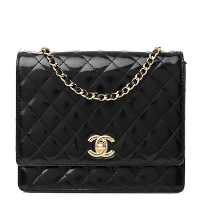 Chanel Patent Calfskin Quilted Mini Square Flap Black 1 of 13