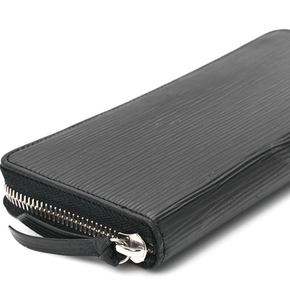 Louis Vuitton Epi Clemence Wallet Black 11 of 12