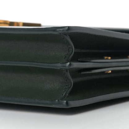 Saint Laurent Smooth Calfskin Monogram Cassandra Clasp Bag Dark Green 10 of 10