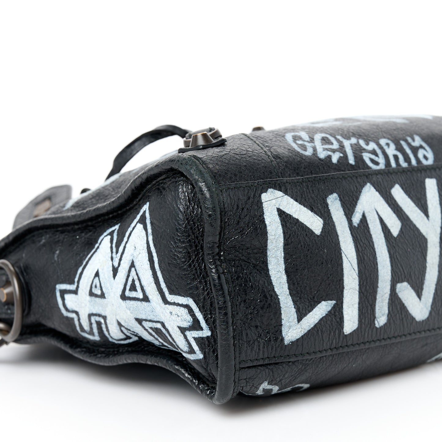 Agneau Classic Hardware Graffiti All Over S City Black Black