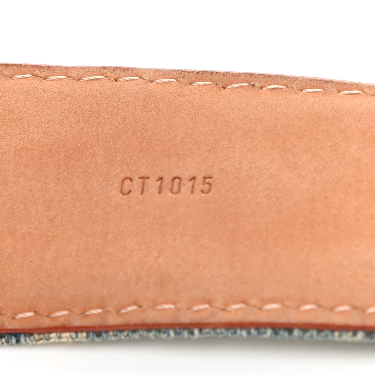 Denim Monogram Belt 90 36 Blue