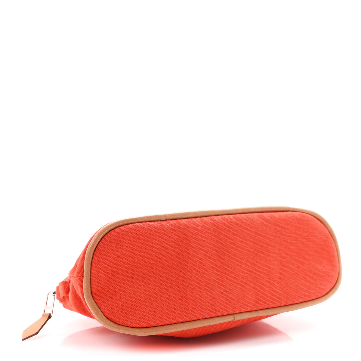 Hermes Cotton Canvas Mini Bolide Travel Cosmetic Pouch Feu 4 of 8