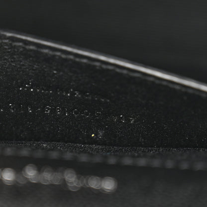 Saint Laurent Grain De Poudre Textured Mixed Matelasse Triquilt Medium Monogram Satchel Black 7 of 14