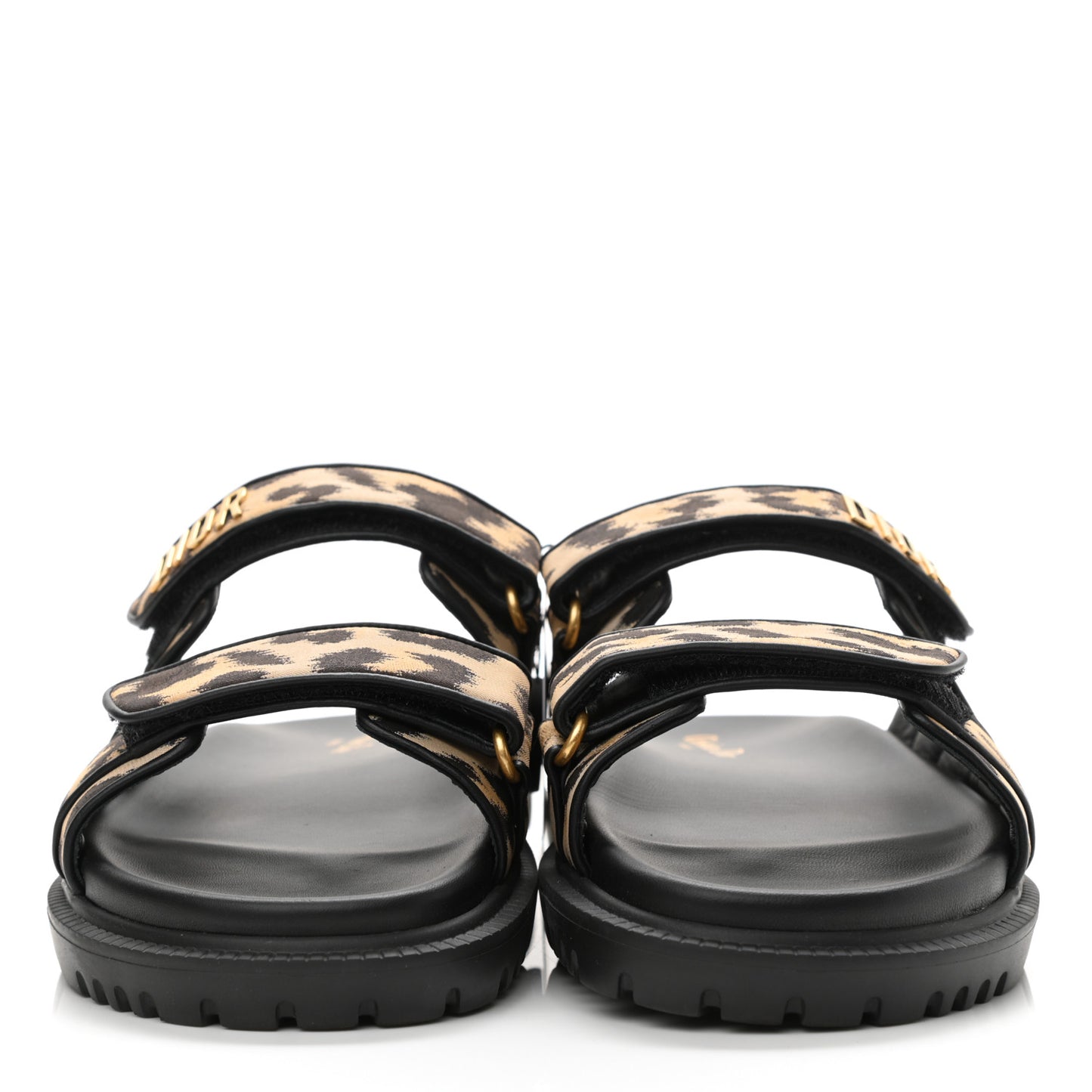 Technical Fabric Mizza Print DiorAct Sandals 40 Beige Multicolor