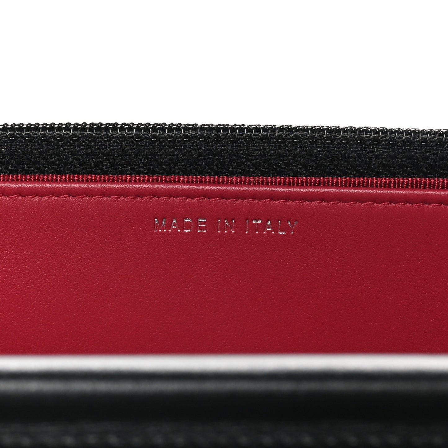 Aged Calfskin Quilted Gabrielle Wallet On Chain WOC White Black