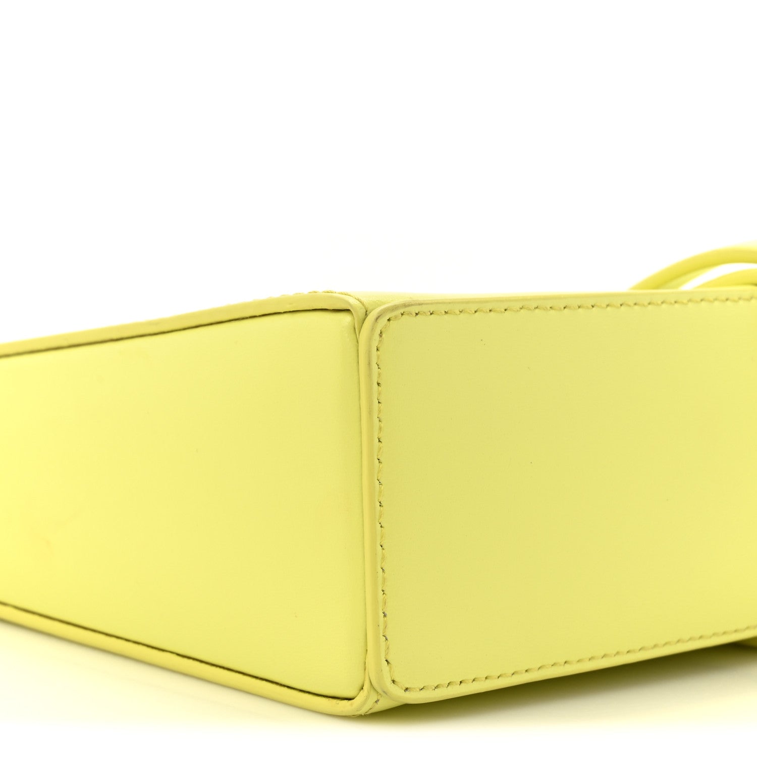 Givenchy Box Calfskin Mini Cut Out Shoulder Bag Neon Yellow 10 of 13