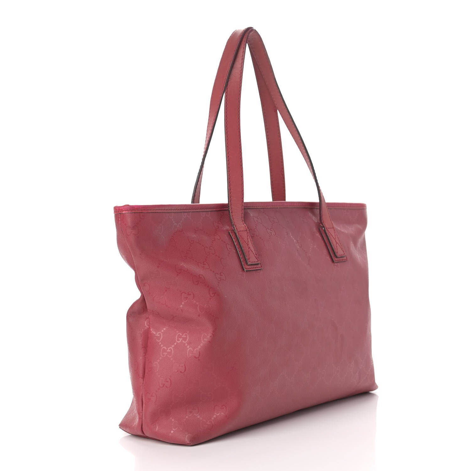 Gucci Imprime Monogram Medium Zippered Shopping Tote Rose Blush 2 of 21