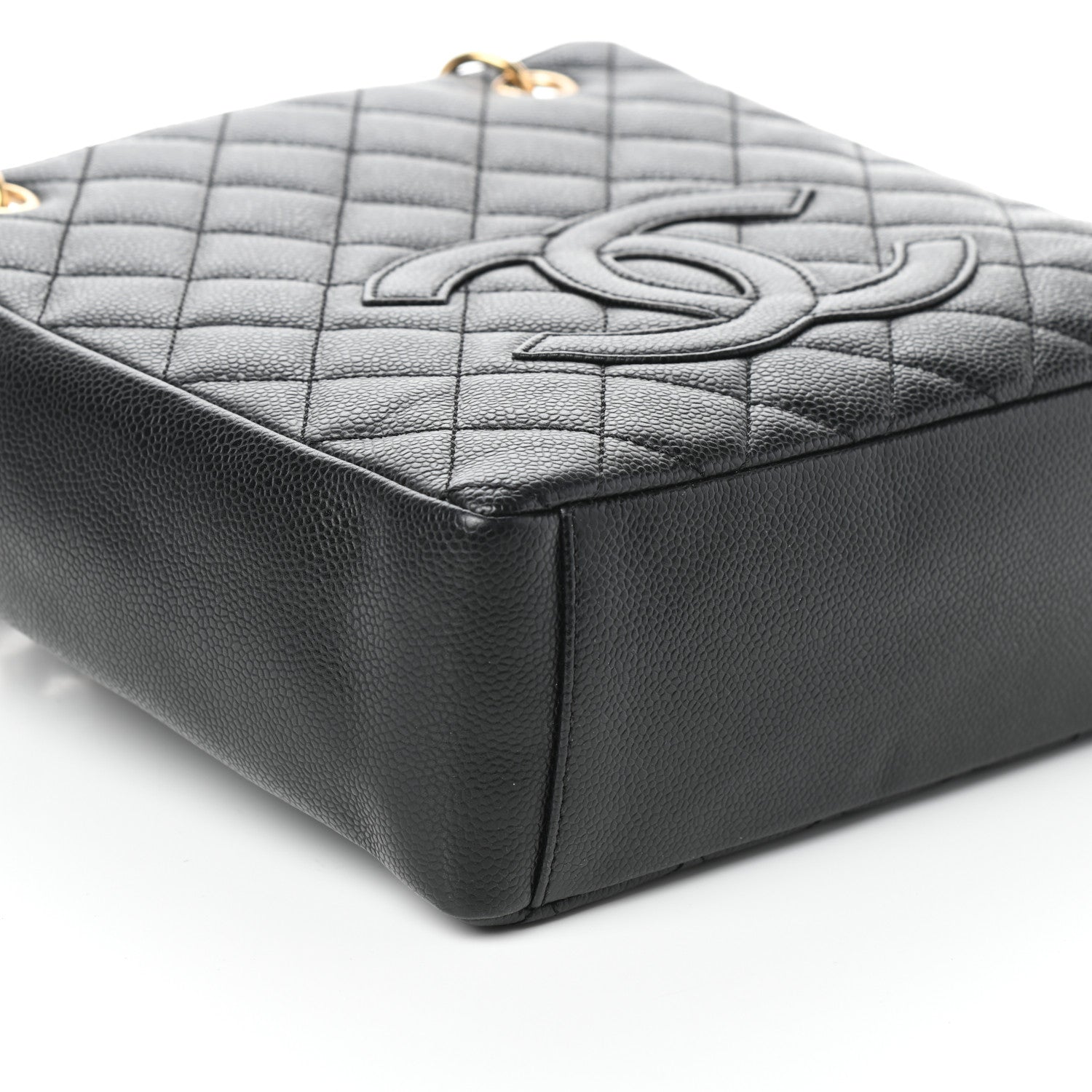 Chanel Caviar Quilted Petit Shopping Tote PST Black 9 of 10