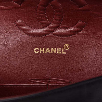 Chanel Lambskin Quilted Medium Double Flap Black 10 of 13