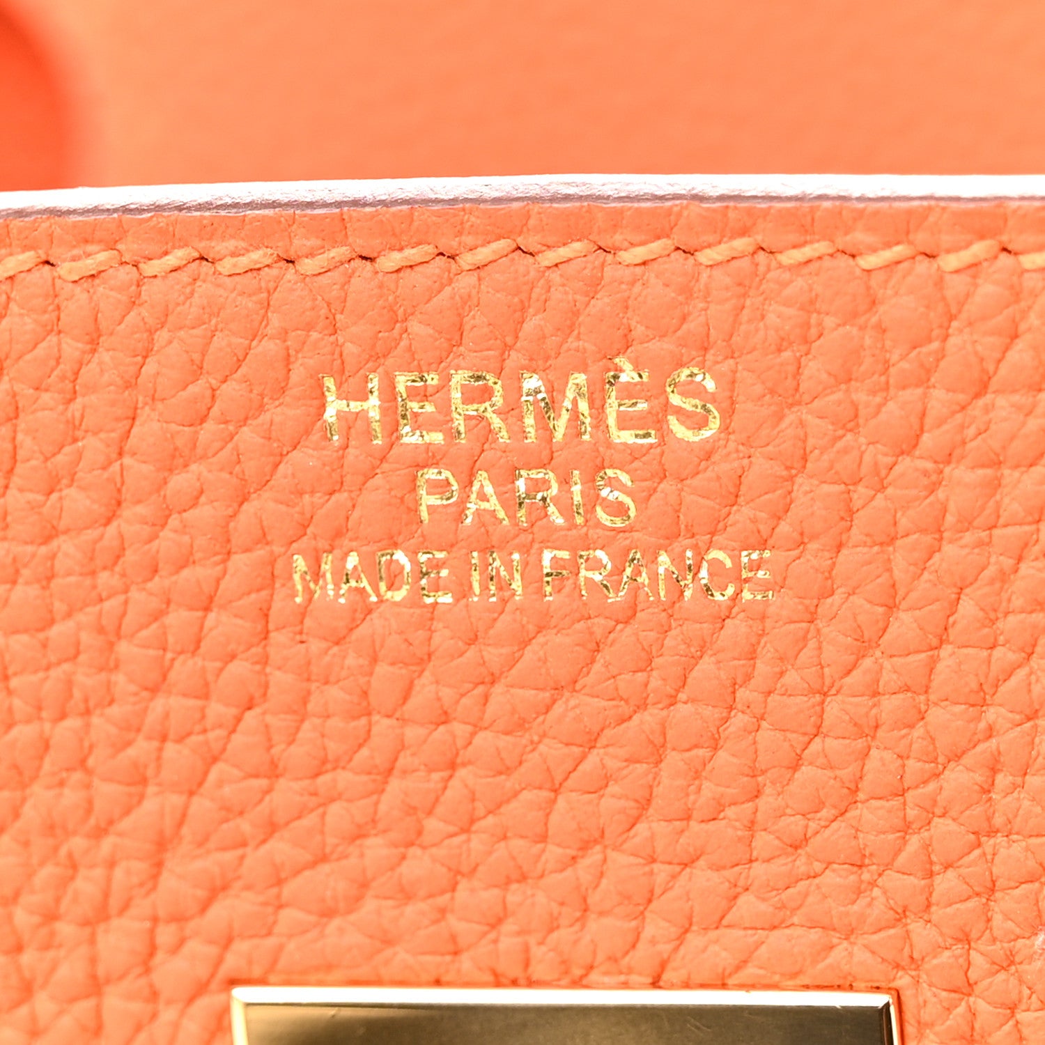 Hermes Togo BIRKIN 35 Orange 6 of 15