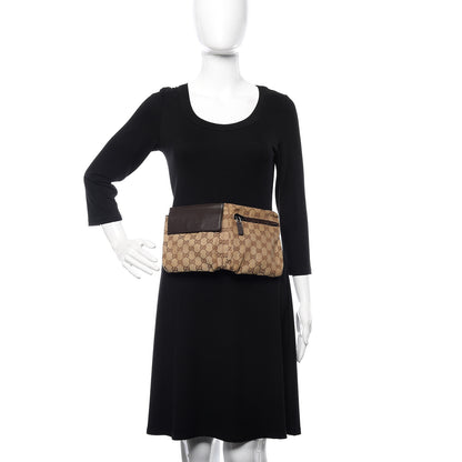 Gucci Monogram Web Belt Bag Dark Brown 2 of 11