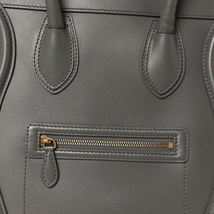Celine Smooth Calfskin Mini Luggage Grey 9 of 11