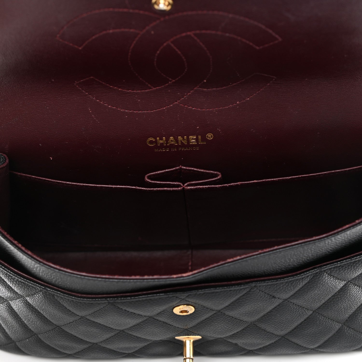 Chanel Caviar Quilted Jumbo Double Flap Black 12 of 12