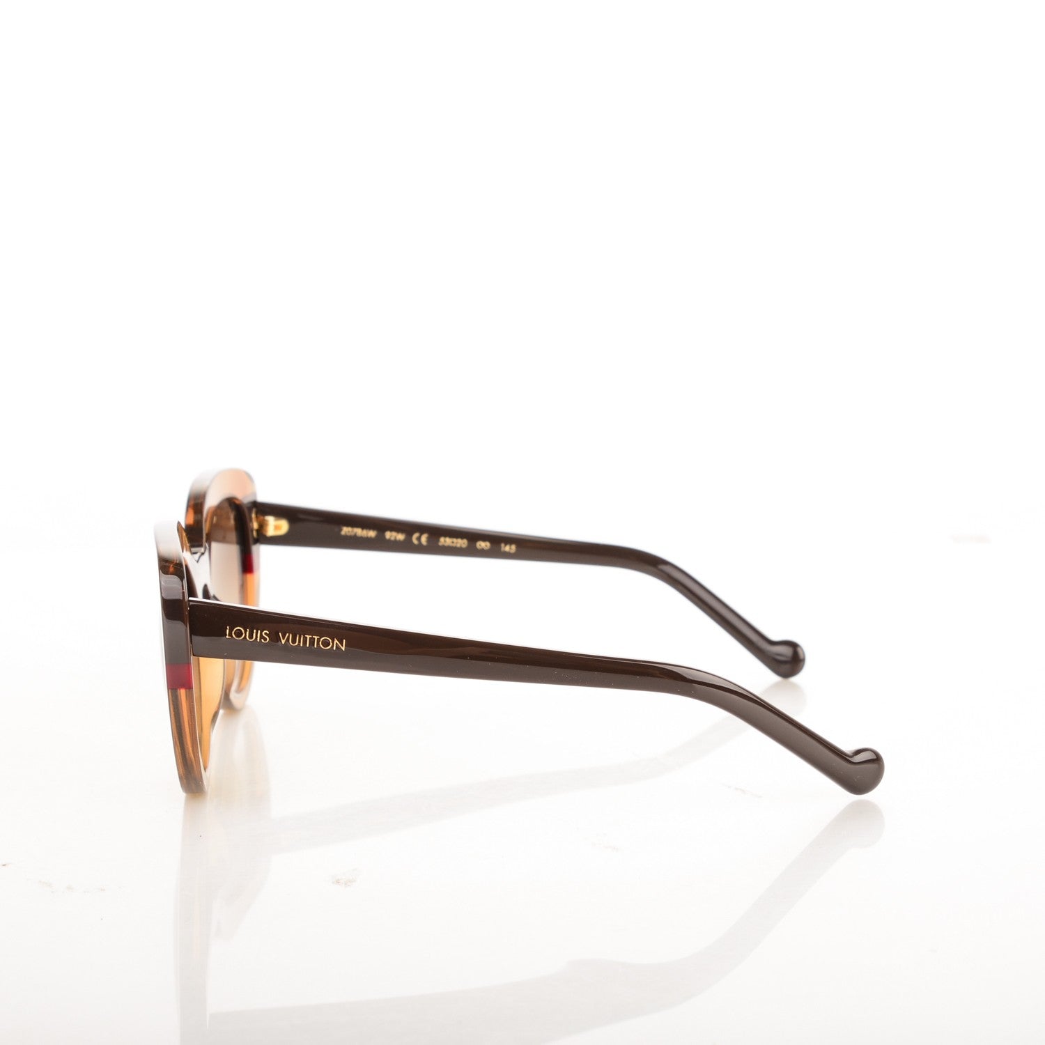 Louis Vuitton Peony Sunglasses Z0786W Brown Glitter 2 of 4