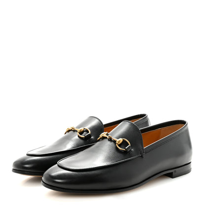 Gucci Betis Glamour Calfskin Womens Jordaan Loafers 37 Black 4 of 10