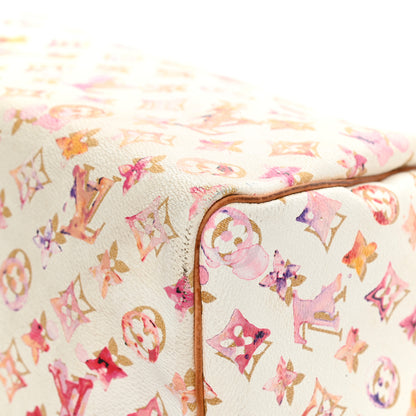 Louis Vuitton Watercolor Aquarelle Speedy 30 White 10 of 23