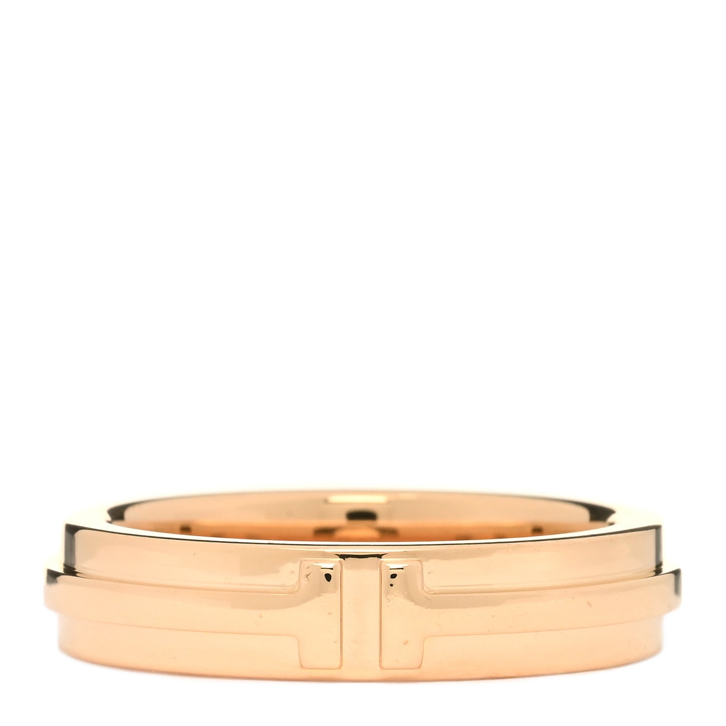 18K Rose Gold T Two Narrow Ring 54 7