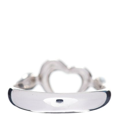Tiffany Sterling Silver Elsa Peretti Open Heart Ring 46 3.75 4 of 5