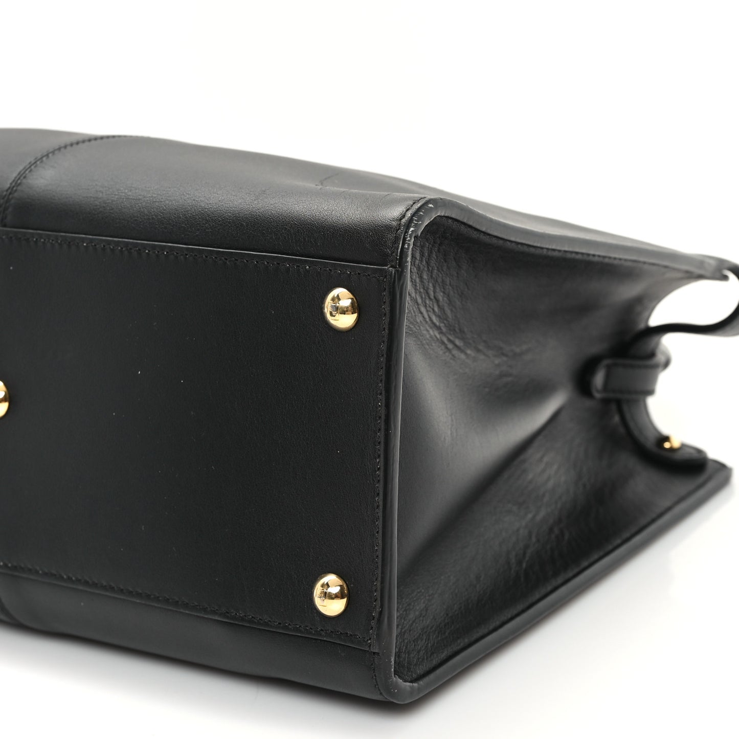 Vitello Seta Glazed Fabric FF 1974 Medium Peekaboo X-Lite Black Mogano Panna