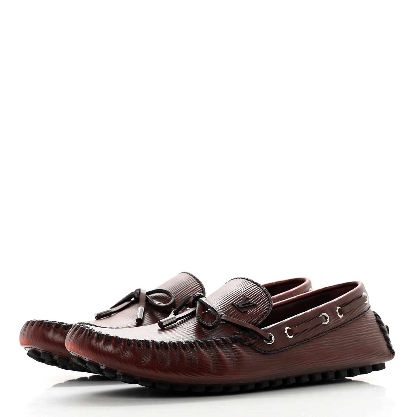 Epi Mens Arizona Car Shoe Moccasin Loafers 10 Bordeaux