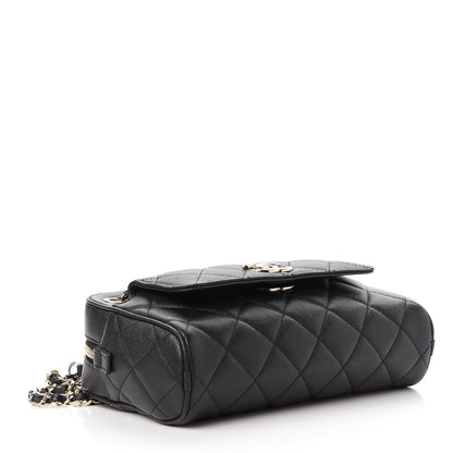 Chanel Caviar Quilted Small In & Out Camera Case Black 4 of 12