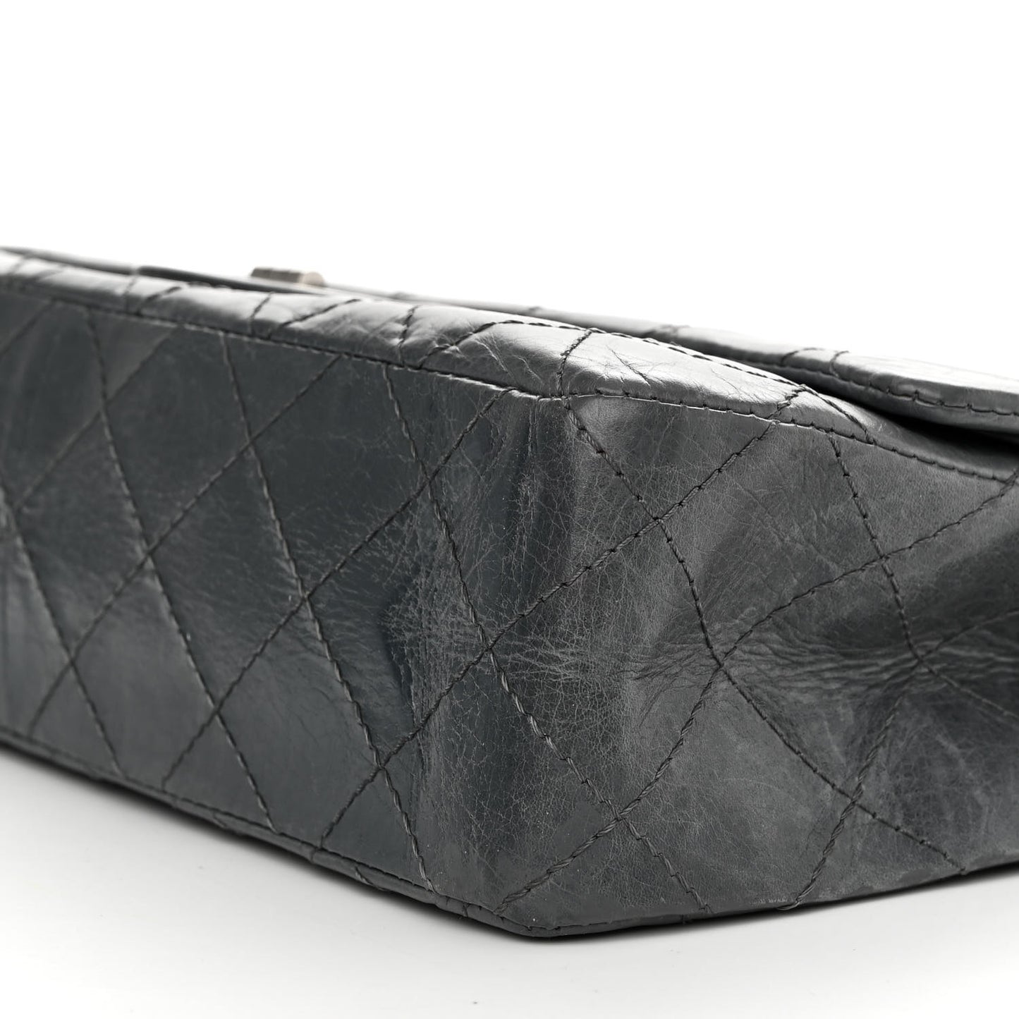 Aged Calfskin Quilted 50th Anniversary 2.55 Reissue 227 Flap Grey