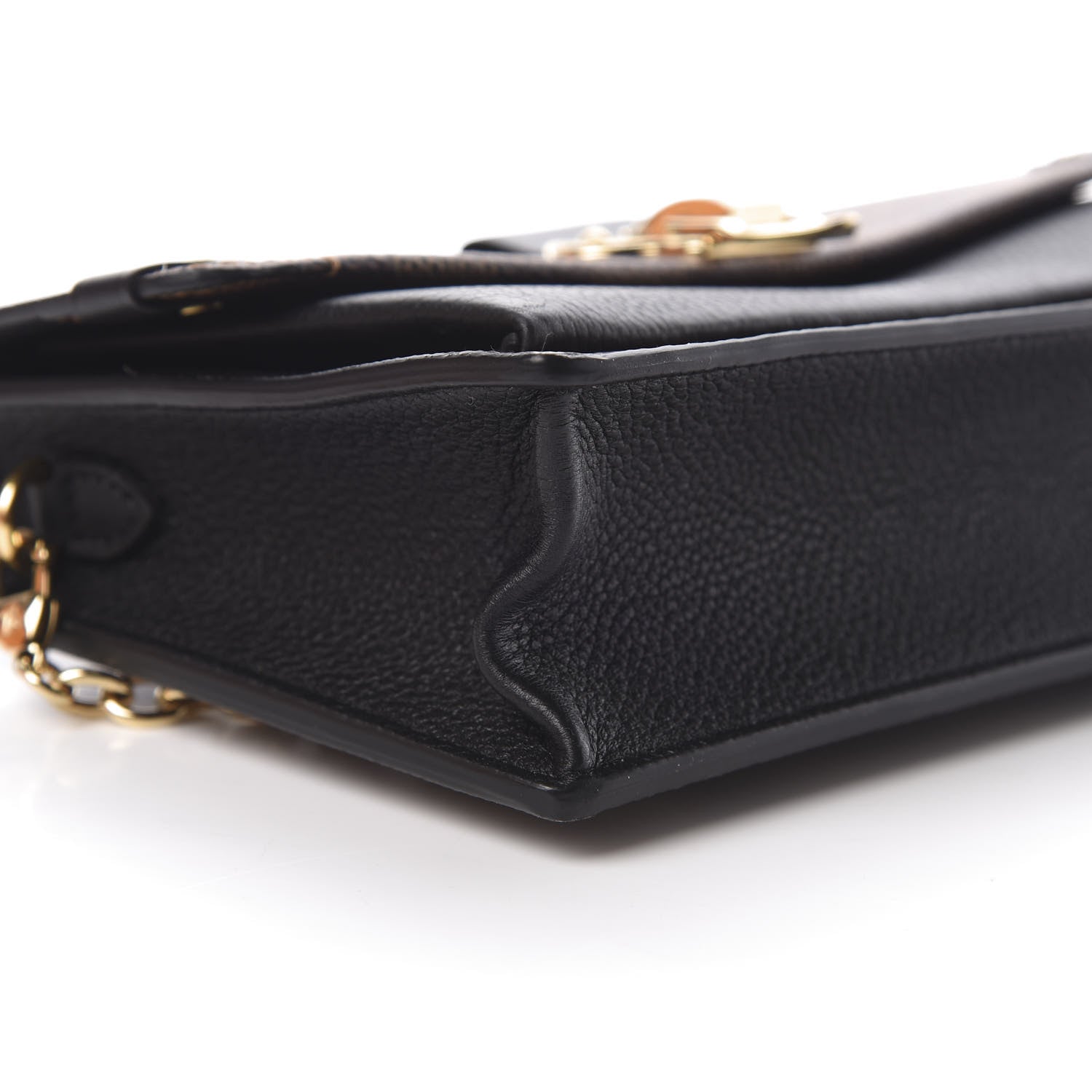 Louis Vuitton Damier Ebene Vavin Chain Wallet Black 9 of 11