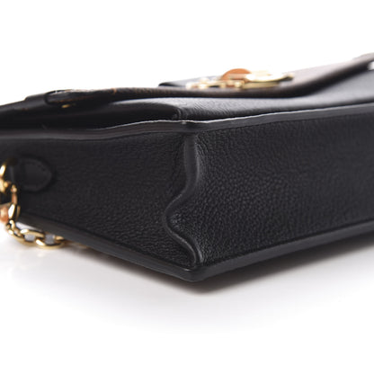 Louis Vuitton Damier Ebene Vavin Chain Wallet Black 9 of 11