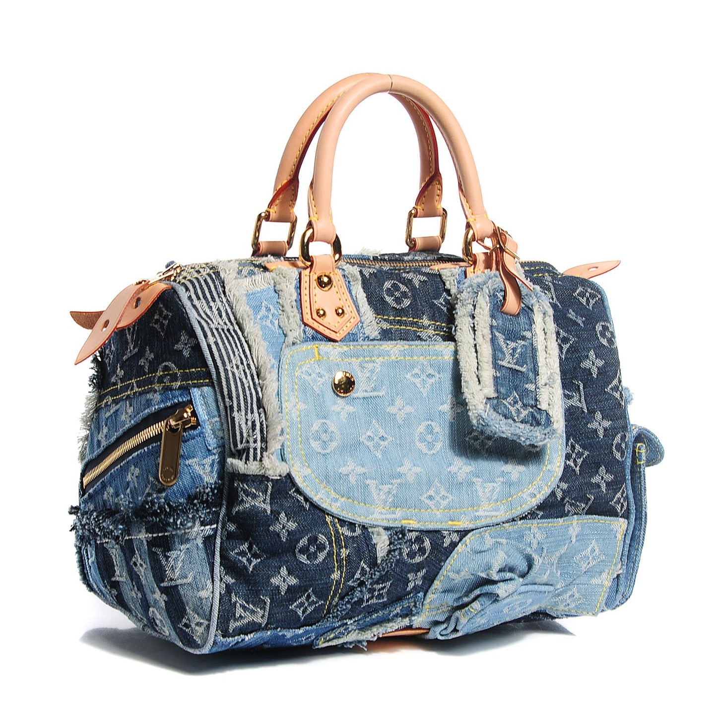 Denim Patchwork Speedy 30 Blue