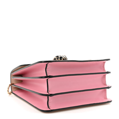 Bulgari Calfskin Serpenti Forever Top Handle Light Pink 4 of 9
