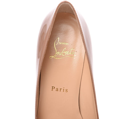 Christian Louboutin Patent Pigalle Follies 55 Pumps 38 Nude 6 of 8