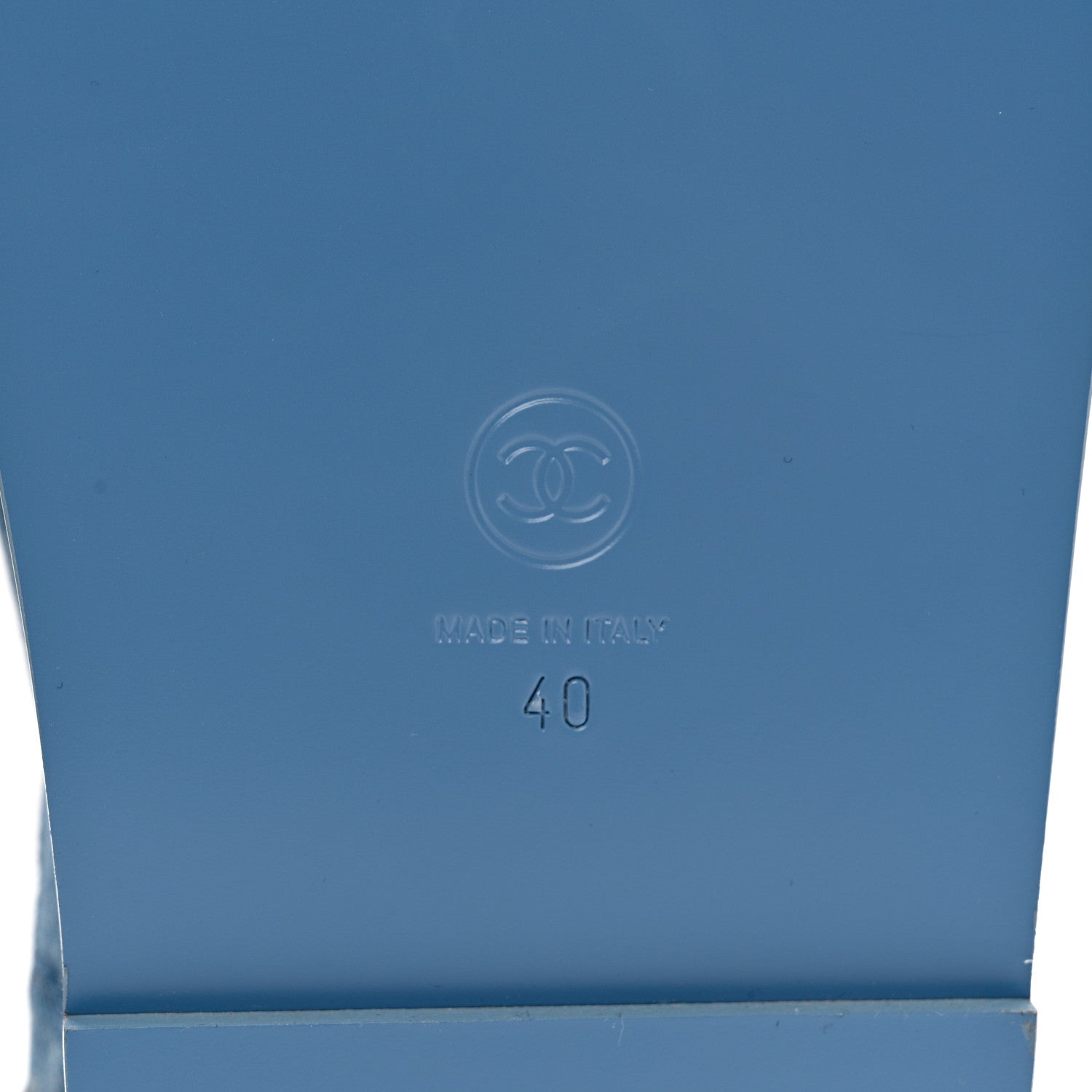 Chanel Denim CC Dad Sandals 40 Light Blue 6 of 8