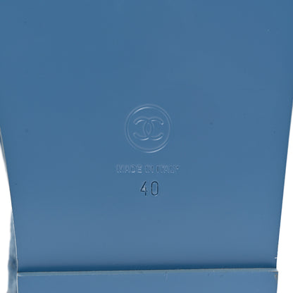 Chanel Denim CC Dad Sandals 40 Light Blue 6 of 8