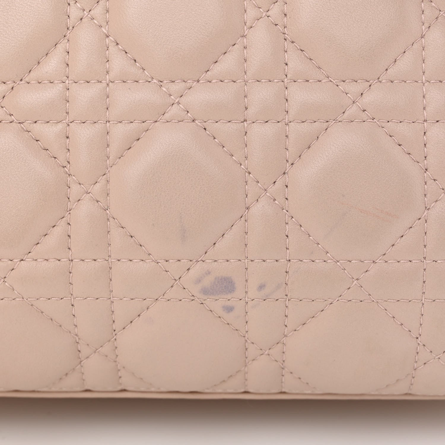 Christian Dior Lambskin Cannage Medium Lady Dior Light Pink 14 of 15