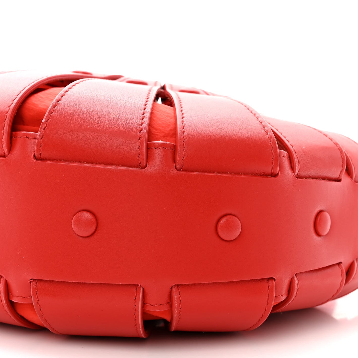 French Calfskin Small Shell Bag Chili Tomato
