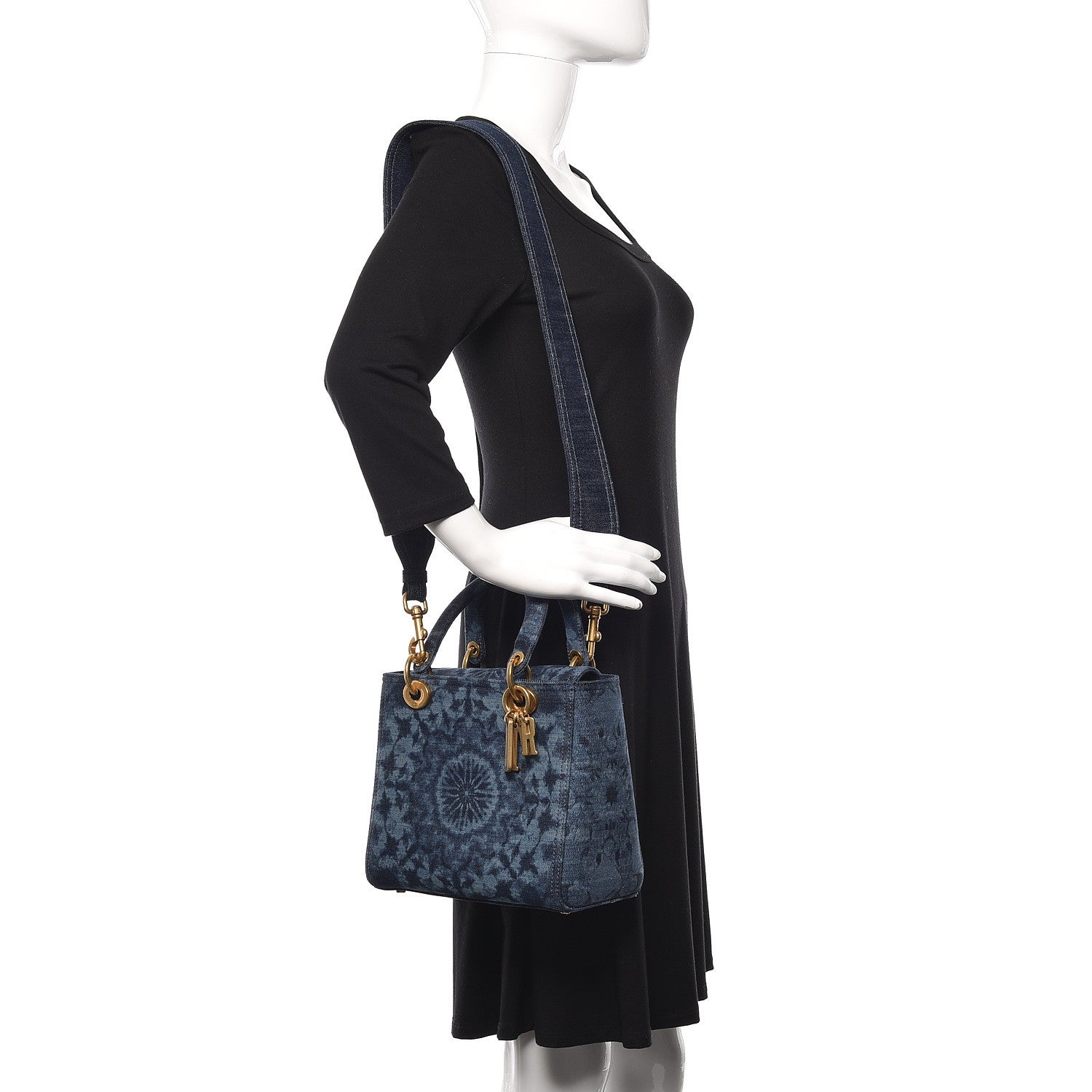 Christian Dior Denim Medium KaleiDiorscopic Lady Dior Blue 2 of 10