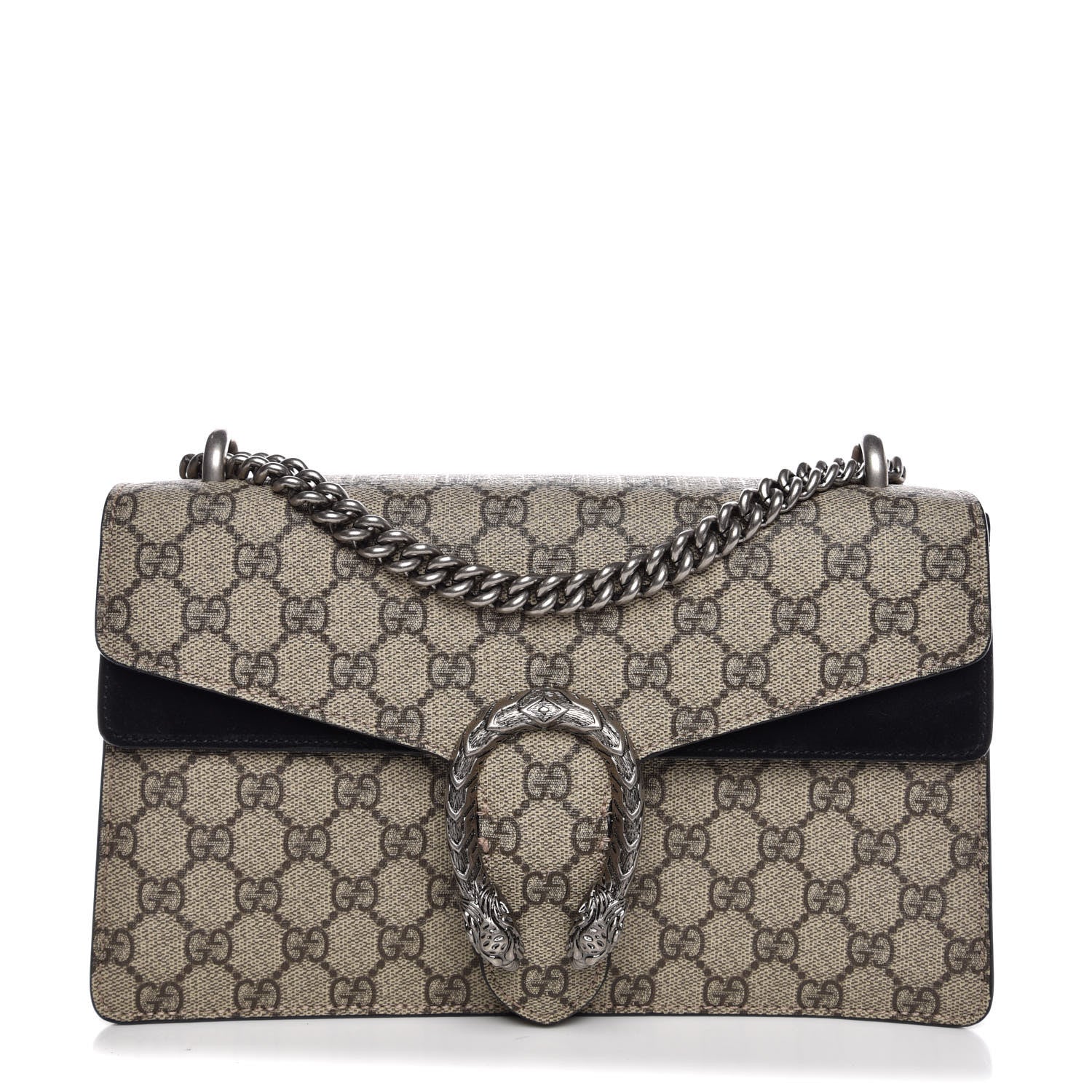 Gucci GG Supreme Monogram Small Dionysus Shoulder Bag Black 1 of 7