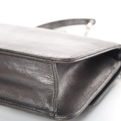 Christian Dior Metallic Brushed Calfskin Miss Dior Promenade Pouch Gunmetal 12 of 21