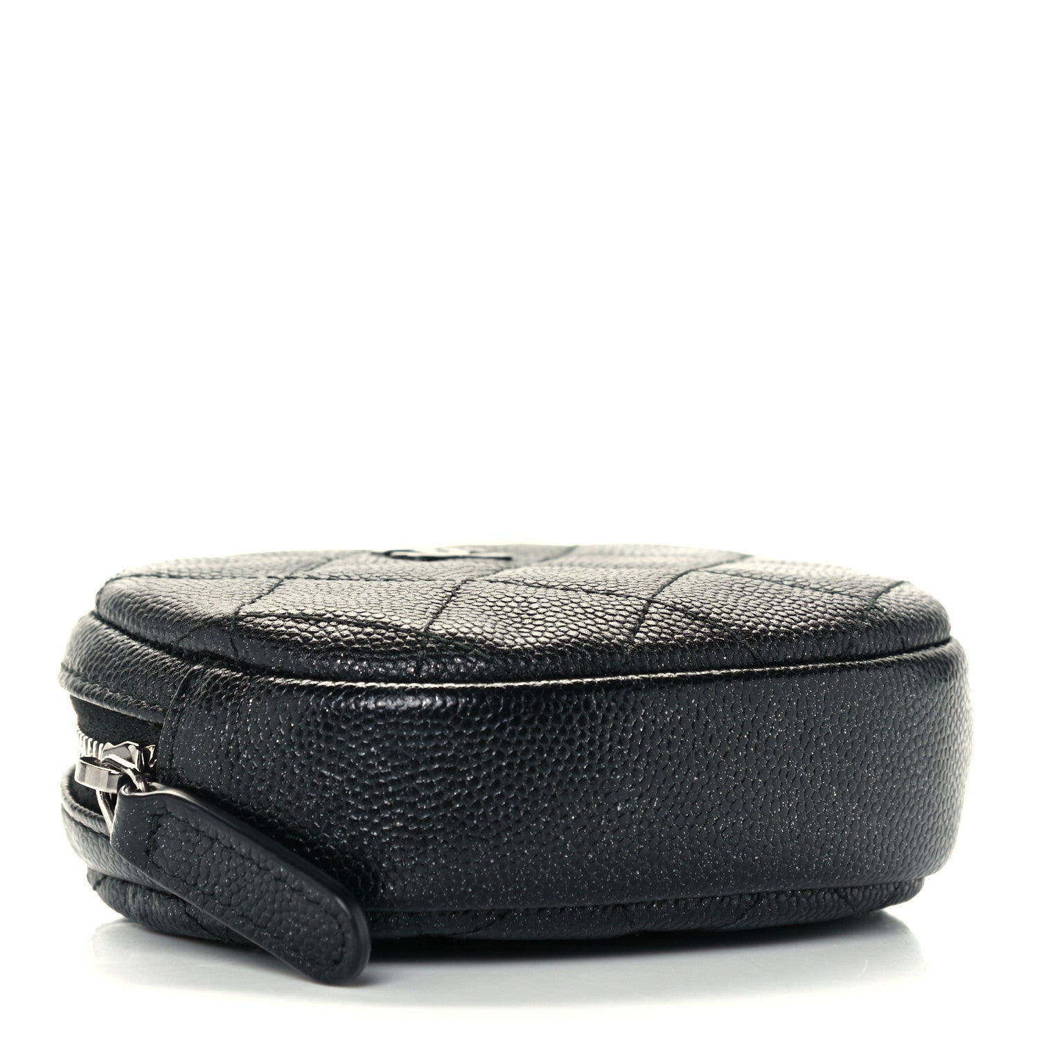 Chanel Iridescent Caviar Quilted Zip Around Classic Coin Purse Black 4 of 9