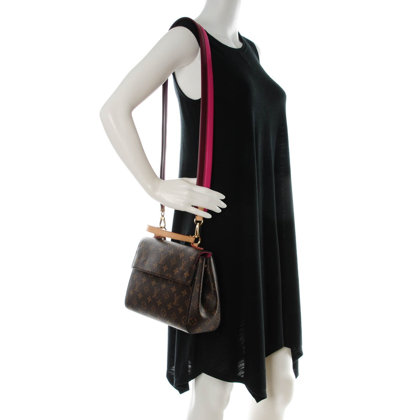 Monogram Cluny BB Bordeaux Fuchsia