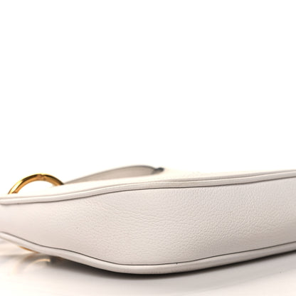 Versace Calfskin La Medusa Small Hobo Crossbody Optical White 8 of 10